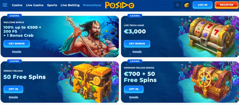 Posido Bonuses